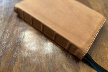 ESV Creeds and Confessions deerskin front cover with spine